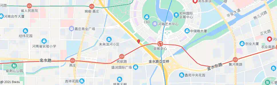 郑州中州大道民航路站_公交站地图_郑州公交_妙搜公交查询2025