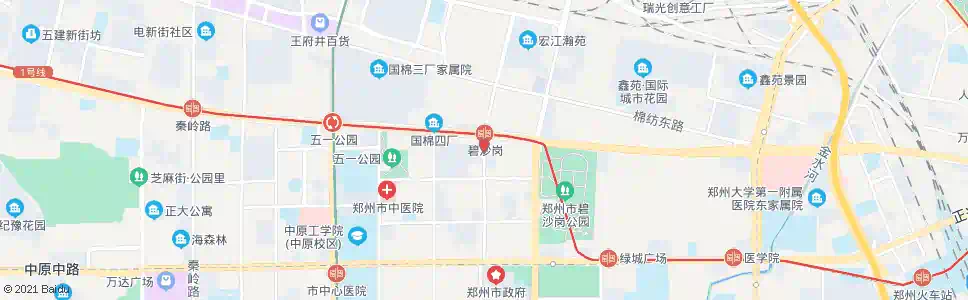 郑州百花路建设路站_公交站地图_郑州公交_妙搜公交查询2025