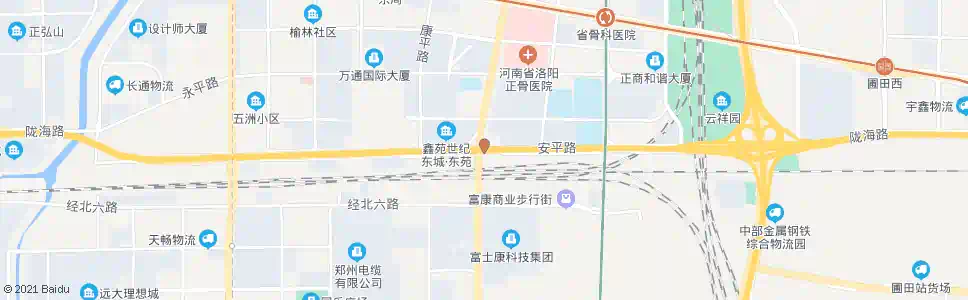 郑州陇海路东风南路_公交站地图_郑州公交_妙搜公交查询2025