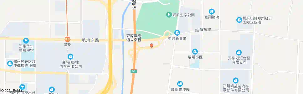 郑州G107辅道航海路_公交站地图_郑州公交_妙搜公交查询2025