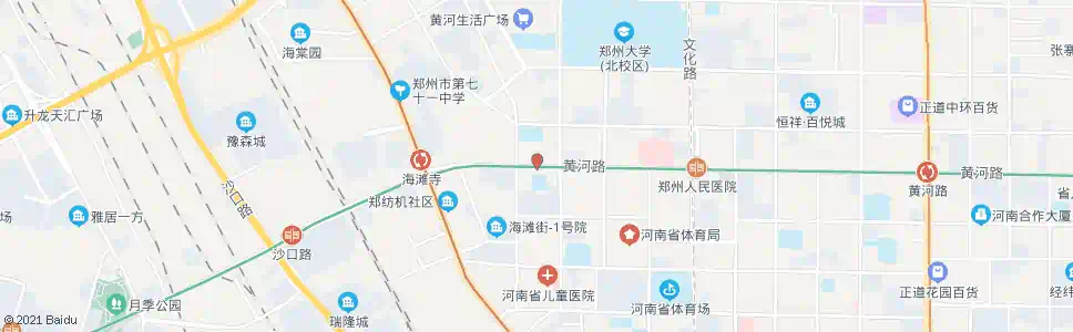郑州黄河路卫生路_公交站地图_郑州公交_妙搜公交查询2025
