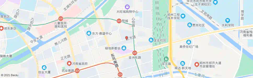 郑州正光路陈庄街_公交站地图_郑州公交_妙搜公交查询2025