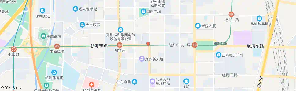 郑州航海路经开第二十五大街_公交站地图_郑州公交_妙搜公交查询2025