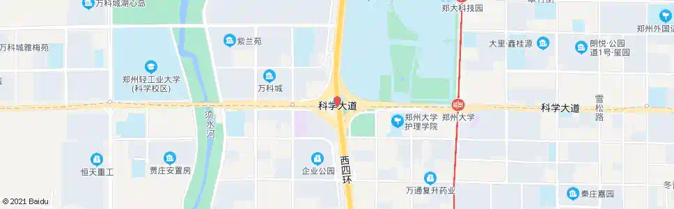 郑州科学大道西四环_公交站地图_郑州公交_妙搜公交查询2025