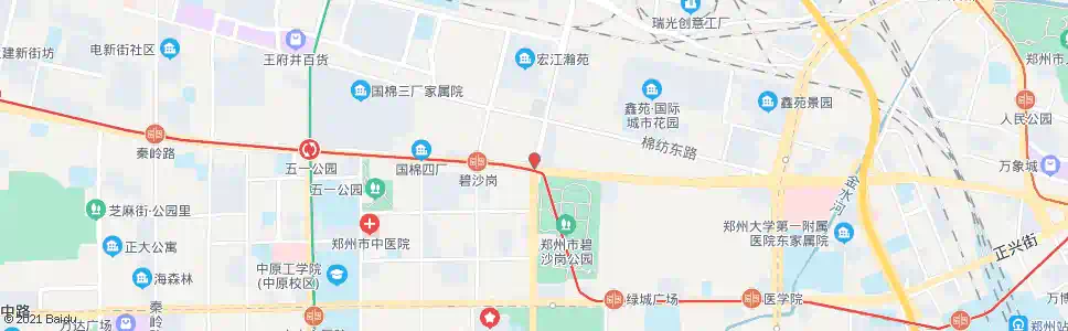 郑州嵩山路建设路站_公交站地图_郑州公交_妙搜公交查询2025
