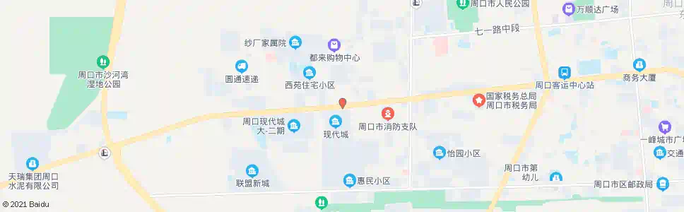周口现代城_公交站地图_周口公交_妙搜公交查询2025