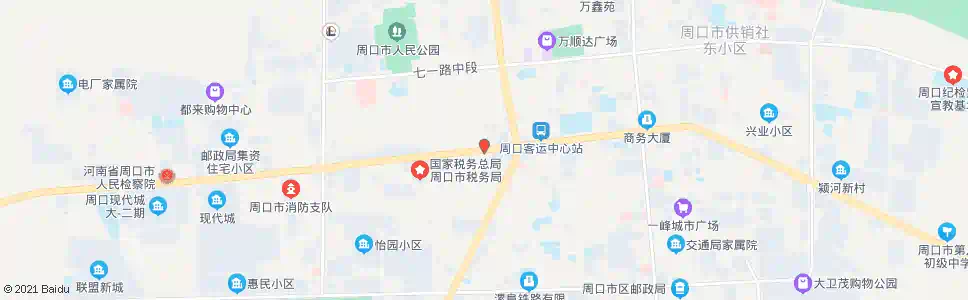 周口荷花市场_公交站地图_周口公交_妙搜公交查询2025