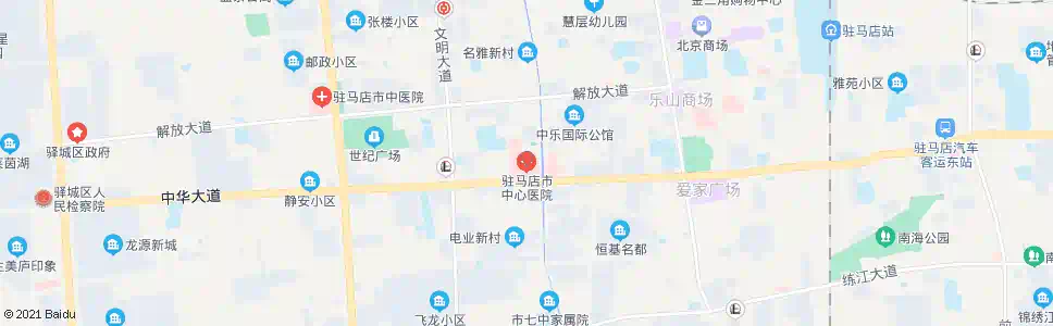 驻马店市中心医院_公交站地图_驻马店公交_妙搜公交查询2025
