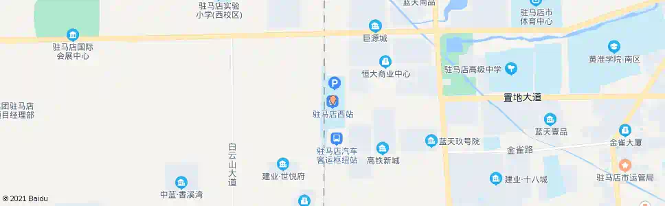 驻马店新西客站_公交站地图_驻马店公交_妙搜公交查询2025