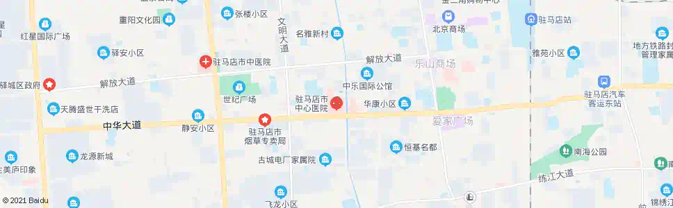 驻马店市中心人民医院_公交站地图_驻马店公交_妙搜公交查询2025