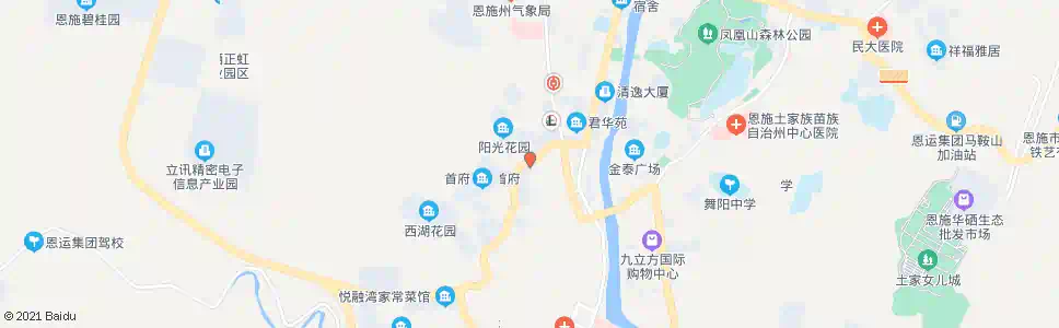 恩施首府小区_公交站地图_恩施公交_妙搜公交查询2025