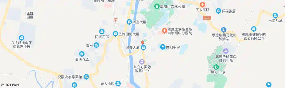 恩施舞阳购物广场_公交站地图_恩施公交_妙搜公交查询2025