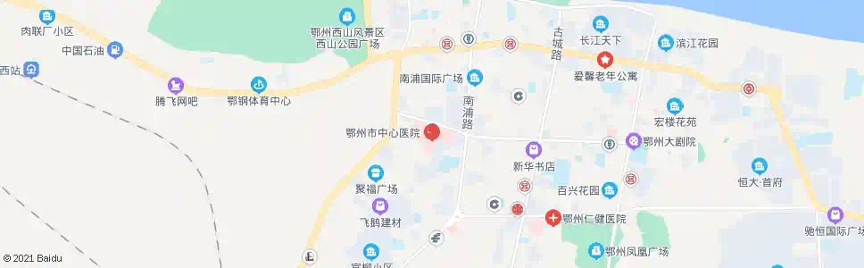 鄂州一医院_公交站地图_鄂州公交_妙搜公交查询2025