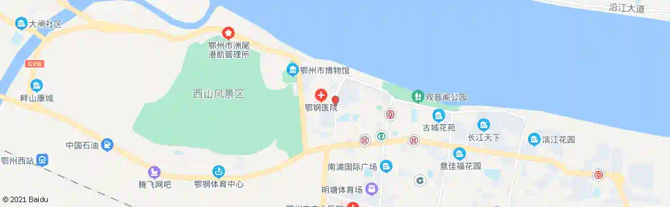 鄂州雨台山宾馆_公交站地图_鄂州公交_妙搜公交查询2025