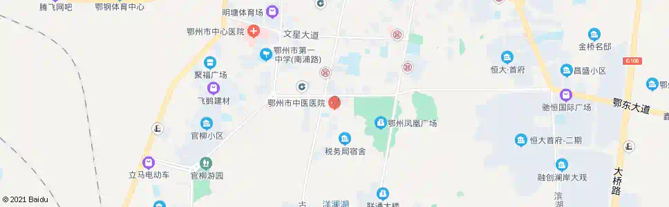 鄂州中医院_公交站地图_鄂州公交_妙搜公交查询2025