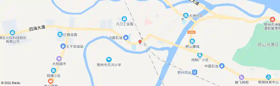 鄂州樊口商场_公交站地图_鄂州公交_妙搜公交查询2025