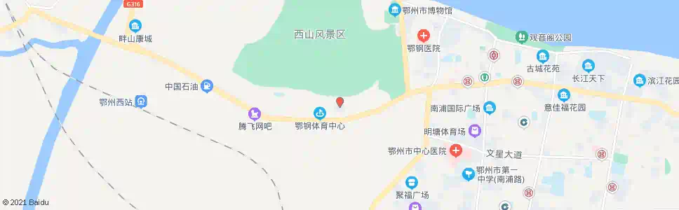 鄂州鄂钢宾馆_公交站地图_鄂州公交_妙搜公交查询2025