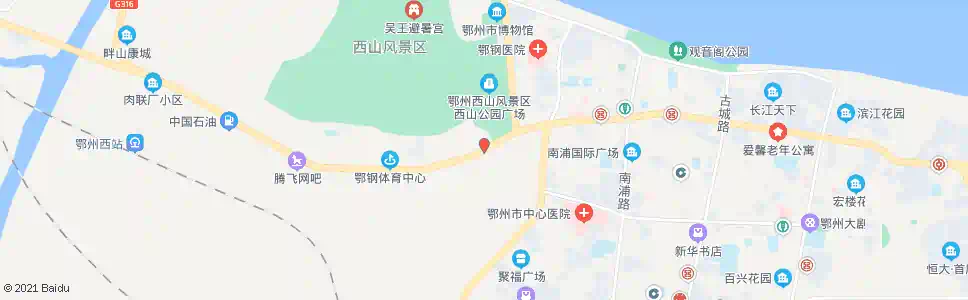鄂州西山公园_公交站地图_鄂州公交_妙搜公交查询2025