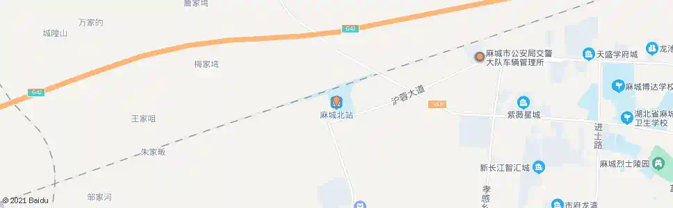 黄冈大桥北_公交站地图_黄冈公交_妙搜公交查询2025