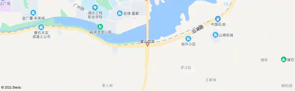 黄石李家坊立交桥_公交站地图_黄石公交_妙搜公交查询2025