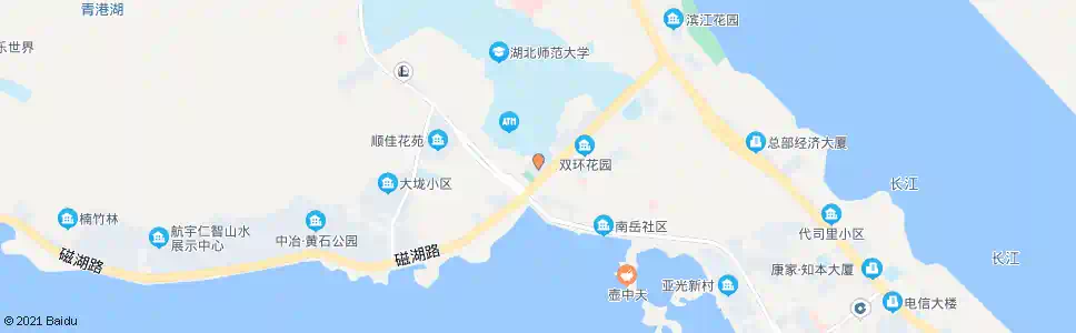 黄石黄石港区政府(西行)_公交站地图_黄石公交_妙搜公交查询2025