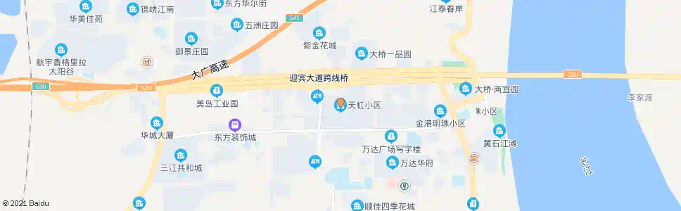 黄石天虹小区_公交站地图_黄石公交_妙搜公交查询2025
