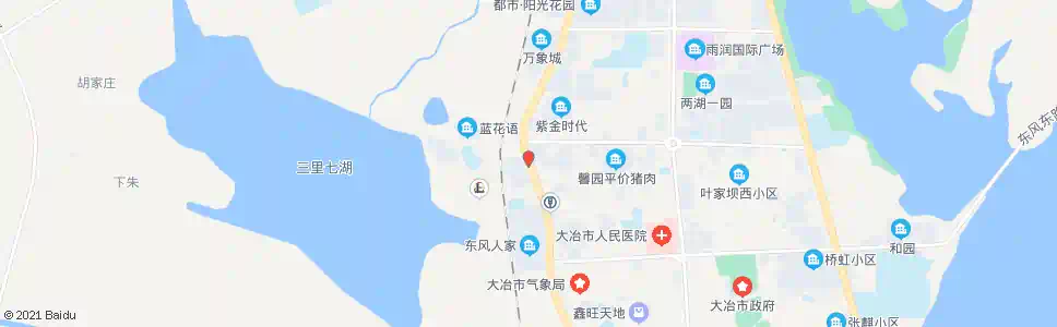 黄石大冶中商平价_公交站地图_黄石公交_妙搜公交查询2025