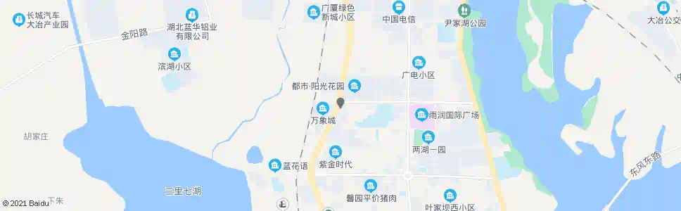 黄石天利国际家居广场_公交站地图_黄石公交_妙搜公交查询2025