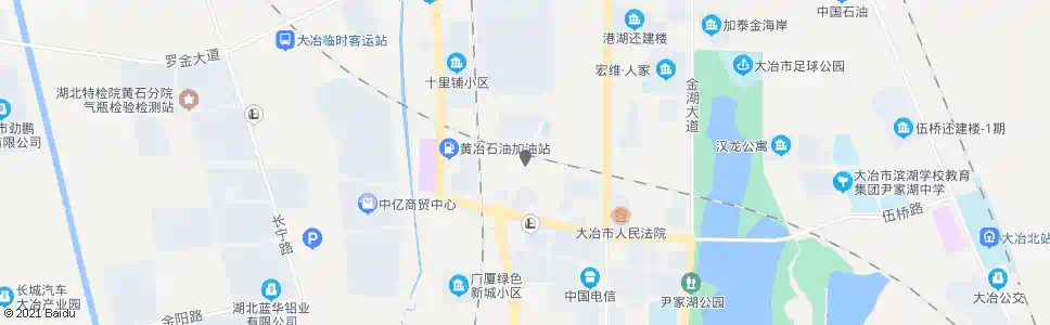 黄石大搪洲(大冶大道)_公交站地图_黄石公交_妙搜公交查询2025