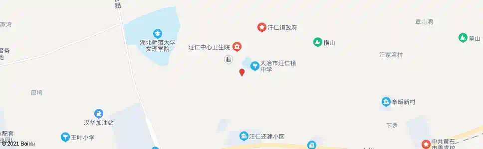 黄石汪仁派出所_公交站地图_黄石公交_妙搜公交查询2025