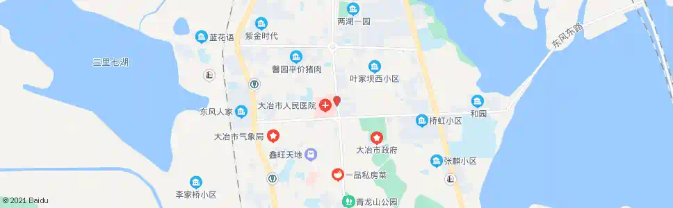 黄石大冶建设局(新冶大道)_公交站地图_黄石公交_妙搜公交查询2025