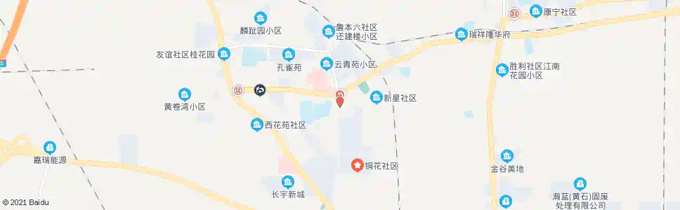 黄石铜花山庄_公交站地图_黄石公交_妙搜公交查询2025