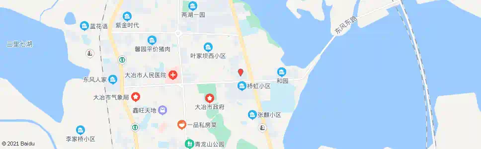 黄石两湖天下(东风东路)_公交站地图_黄石公交_妙搜公交查询2025