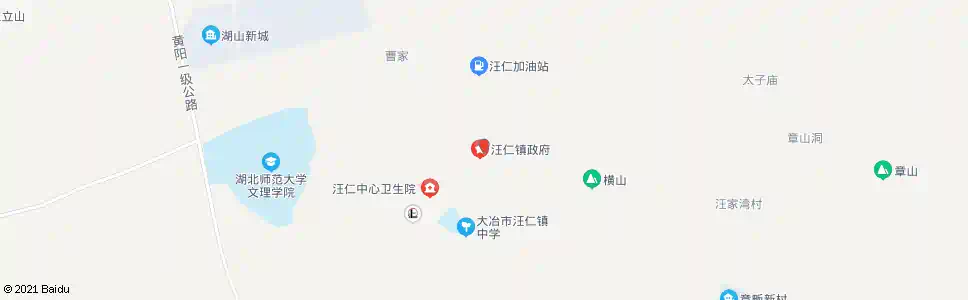 黄石汪仁镇政府_公交站地图_黄石公交_妙搜公交查询2025