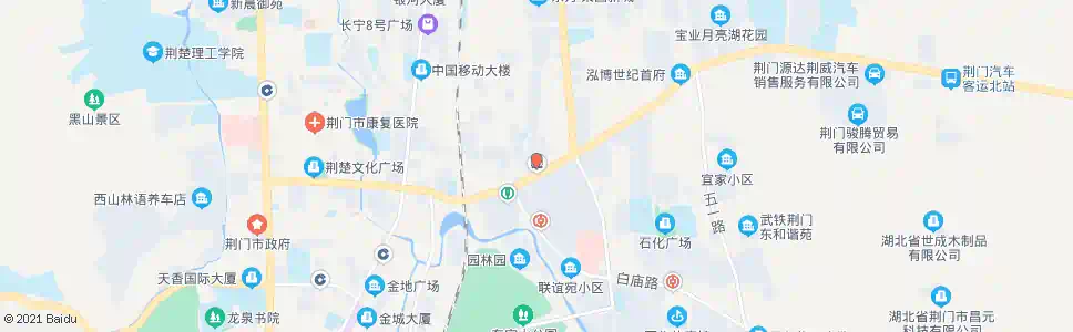 荆门月亮湖_公交站地图_荆门公交_妙搜公交查询2025