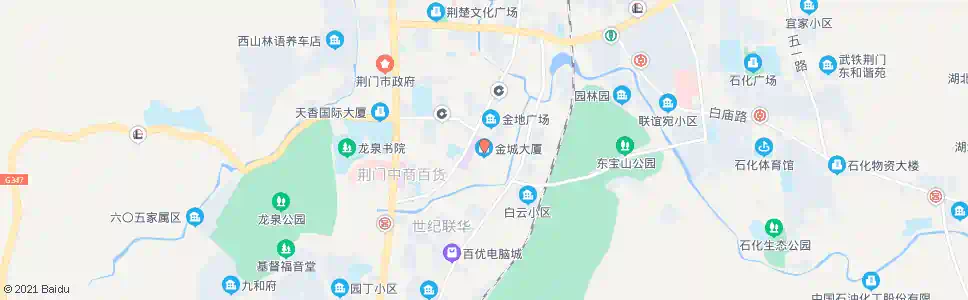 荆门金城大厦_公交站地图_荆门公交_妙搜公交查询2025