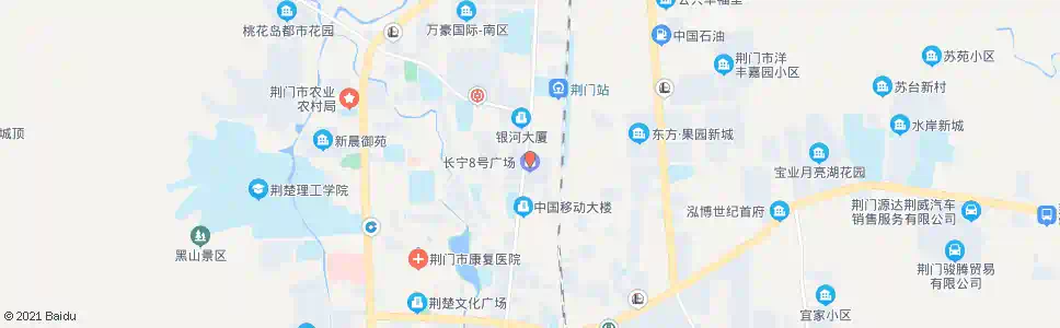 荆门长宁8号广场_公交站地图_荆门公交_妙搜公交查询2025