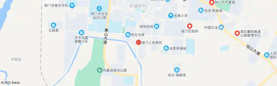 荆门掇刀人民医院_公交站地图_荆门公交_妙搜公交查询2025