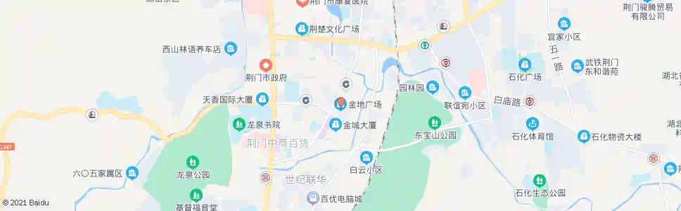 荆门金地广场_公交站地图_荆门公交_妙搜公交查询2025