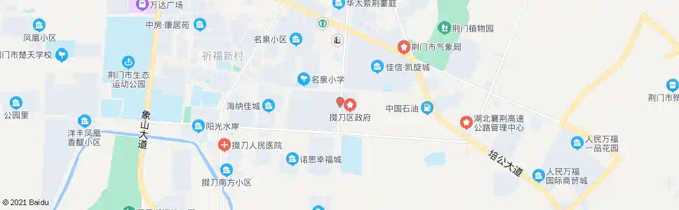 荆门掇刀区政府_公交站地图_荆门公交_妙搜公交查询2025