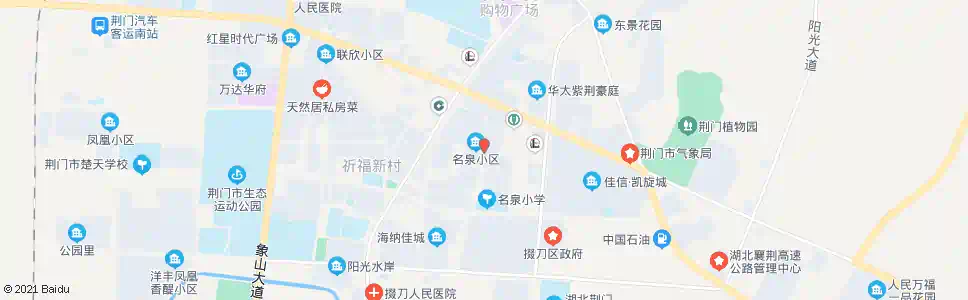 荆门名泉路_公交站地图_荆门公交_妙搜公交查询2025