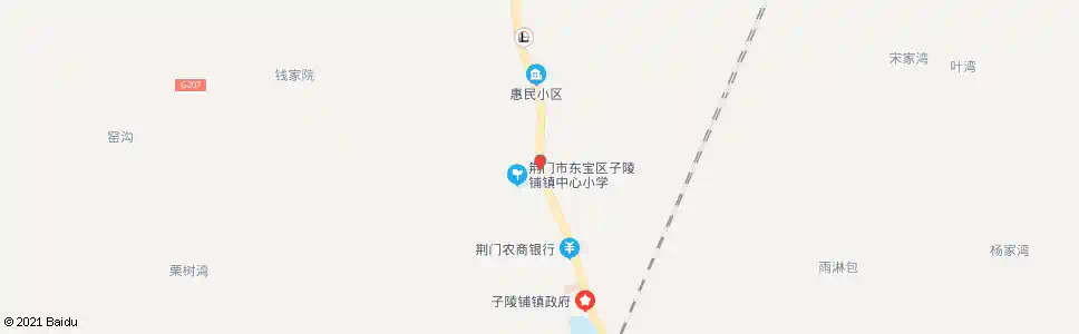荆门子陵小学_公交站地图_荆门公交_妙搜公交查询2025