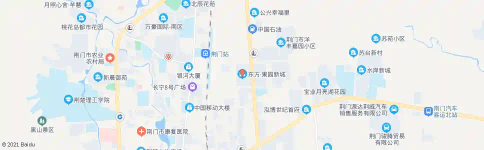 荆门东方果园新城_公交站地图_荆门公交_妙搜公交查询2025