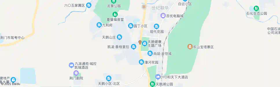 荆门天鹅广场_公交站地图_荆门公交_妙搜公交查询2025