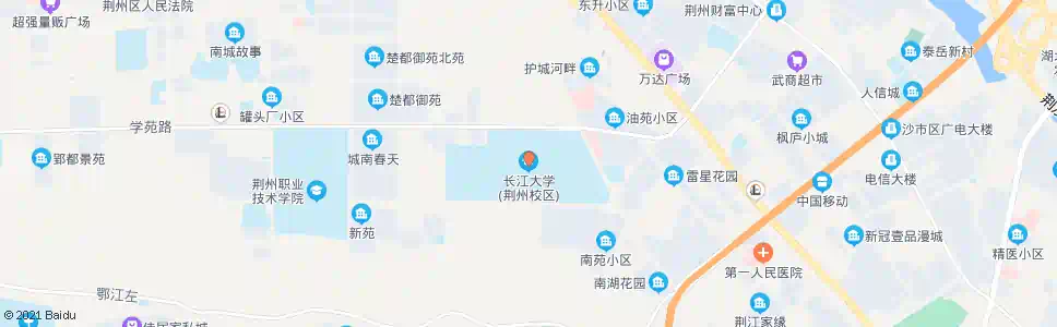 荆州长江大学城中校区_公交站地图_荆州公交_妙搜公交查询2025