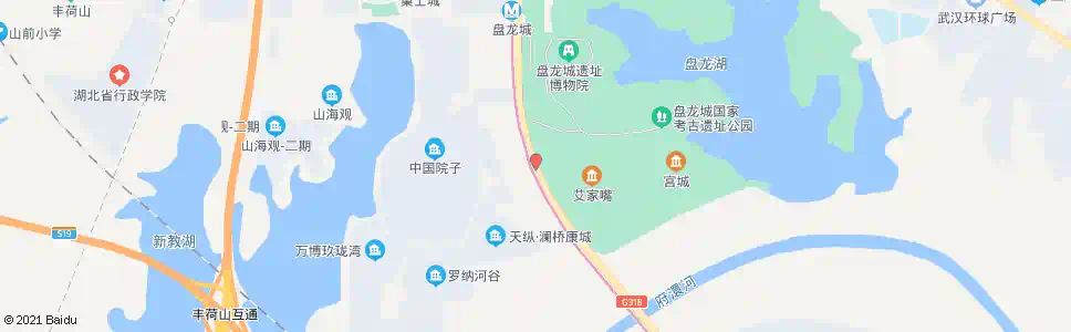 武汉盘龙大道罗纳河谷_公交站地图_武汉公交_妙搜公交查询2025