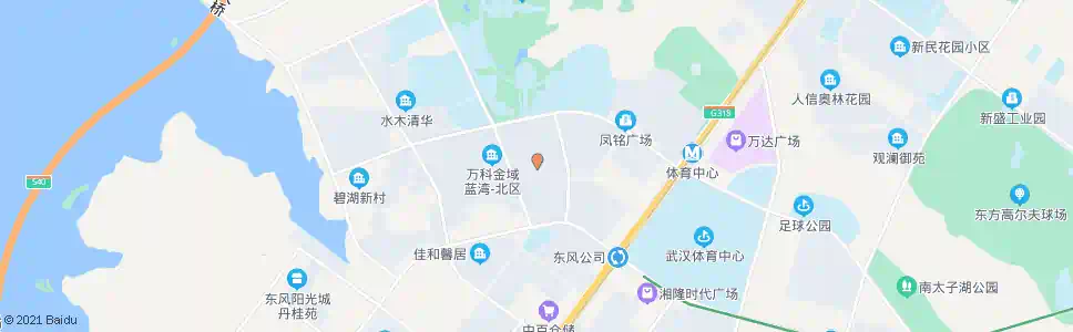 武汉三角湖路泰百合花园_公交站地图_武汉公交_妙搜公交查询2025