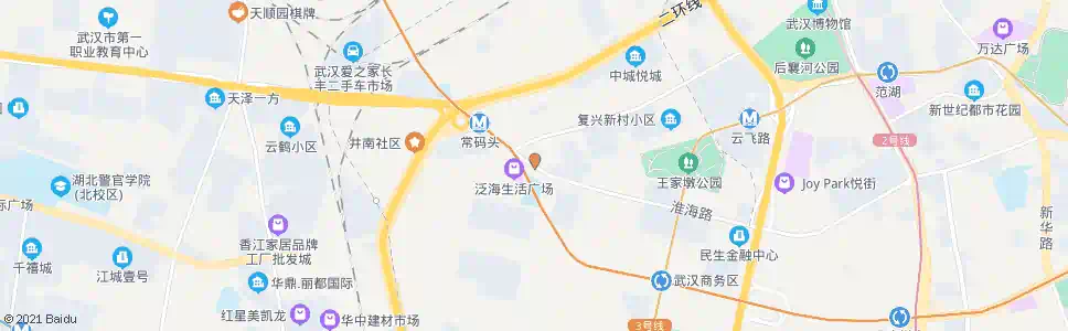 武汉淮海路红领巾学校_公交站地图_武汉公交_妙搜公交查询2025