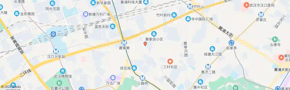 武汉三眼桥路蔡家田_公交站地图_武汉公交_妙搜公交查询2025