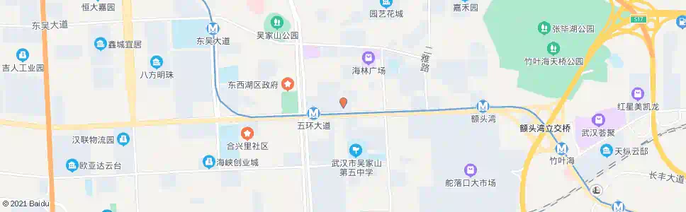 武汉四明路东西湖大道口_公交站地图_武汉公交_妙搜公交查询2025